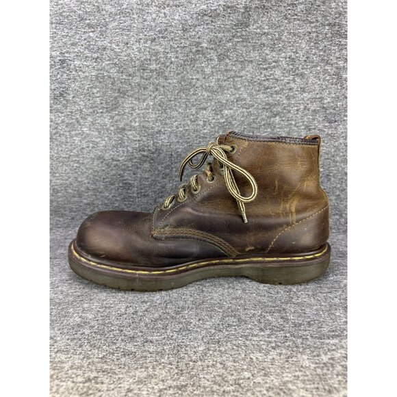 ✅VTG Y2K Doc Dr Martens Brown Leather Boots Mens 12 Crazy Horse *SEE MEASUREMENT - Picture 13 of 13